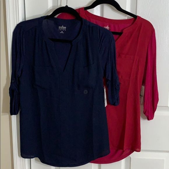 NWT. NY&C V-Neck blouses - Picture 3 of 3